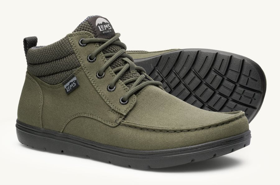 Lems Mid Veganistische Boulder Boot Dames Military-Green Nederland | HXD-143029