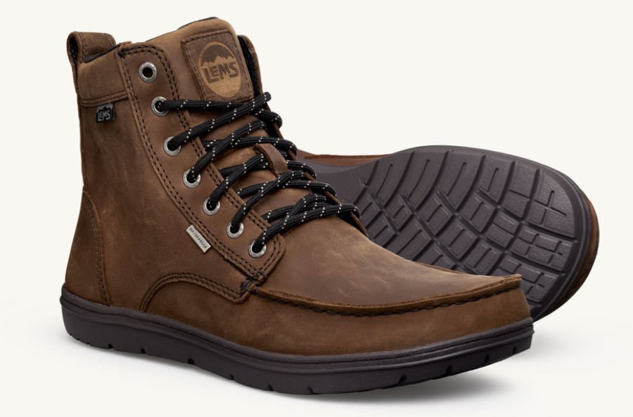 Lems Waterdichte Boulder Boot Heren Weathered-Umber Nederland | OVG-593071